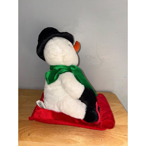DanDee Animated Singing Snowman Plush Toy With Red Sled READ DESCRIPTION - Picture 5 of 7